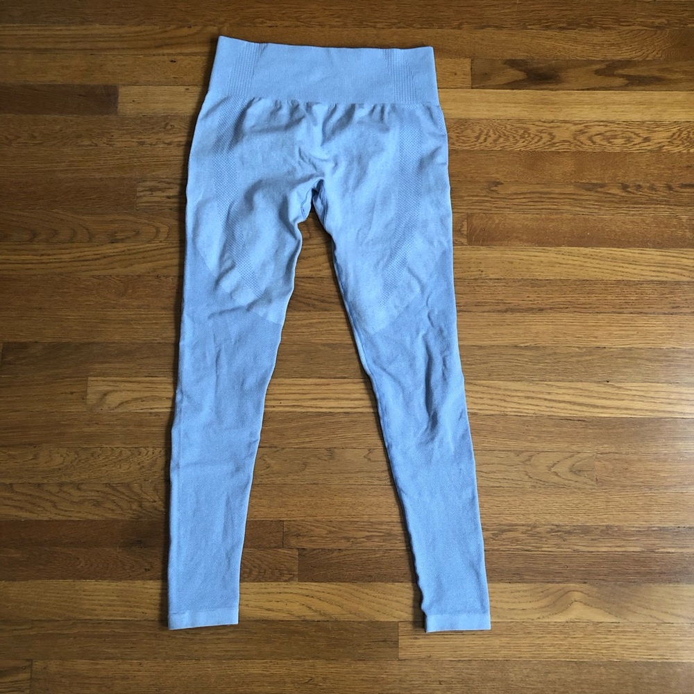 Unbranded high quality seamless Light Blue Leggings sz Large